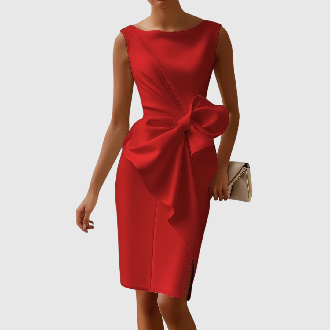 Ainsley | Elegant sleeveless midi dress
