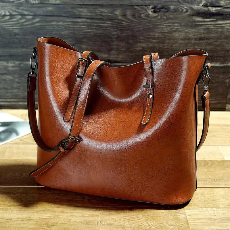 Nicole™ Vintage Leather Crossbody Bag