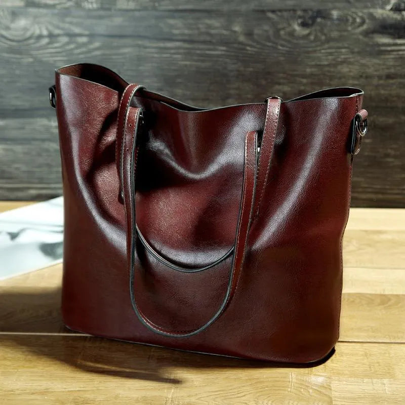 Nicole™ Vintage Leather Crossbody Bag
