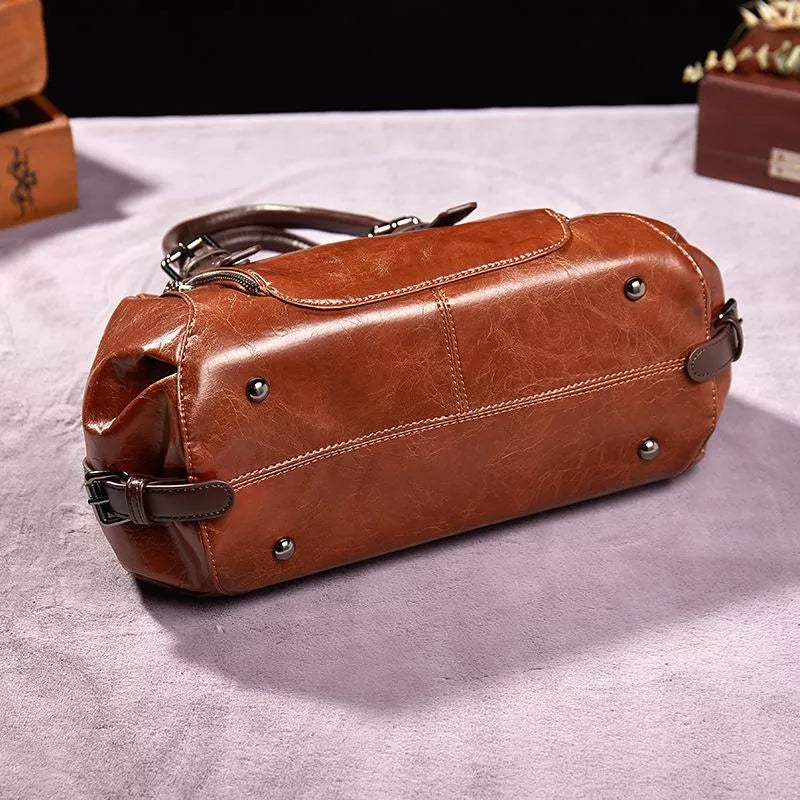 Silke™ Luxurious Vegetable Tanned Leather Bag