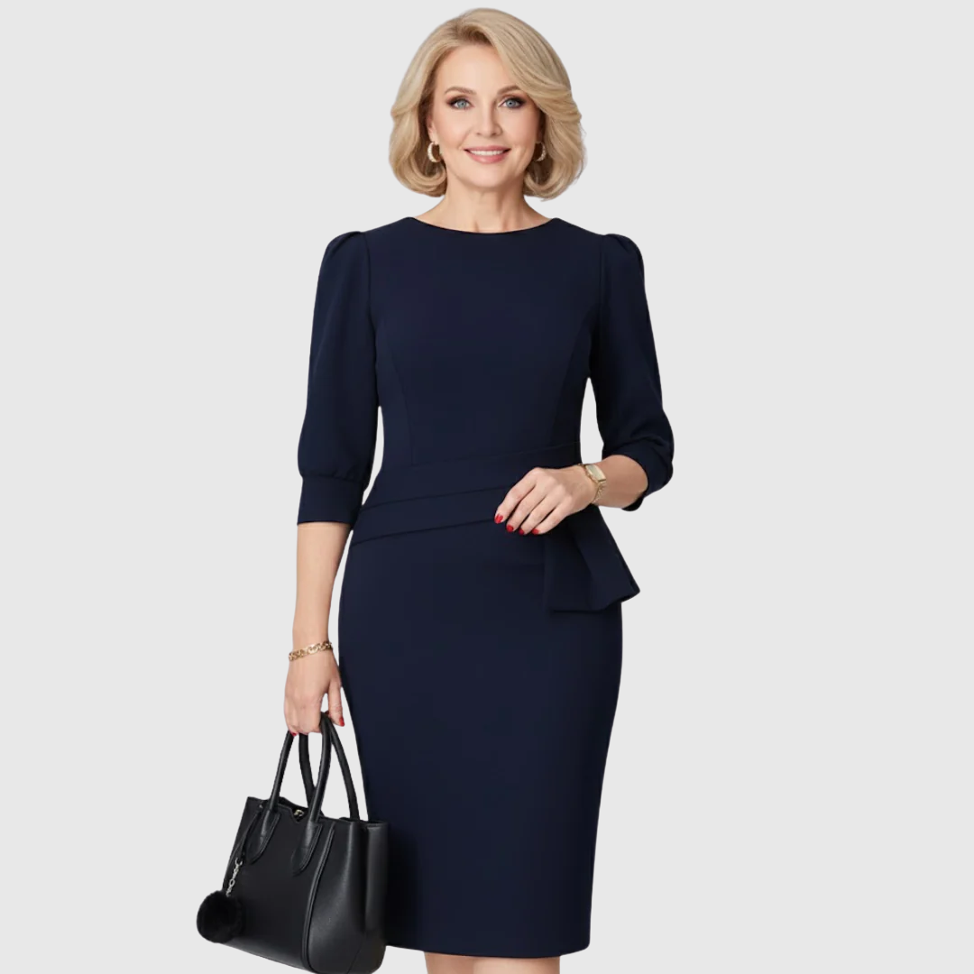 Claudine Bloom | Sophisticated midi dress with ruffles
