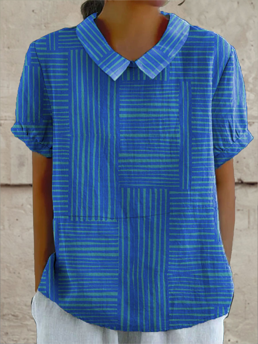 Maya™ Striped Geometric Shirt
