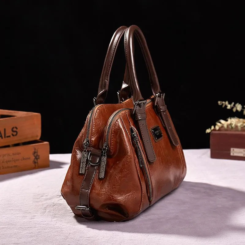 Silke™ Luxurious Vegetable Tanned Leather Bag